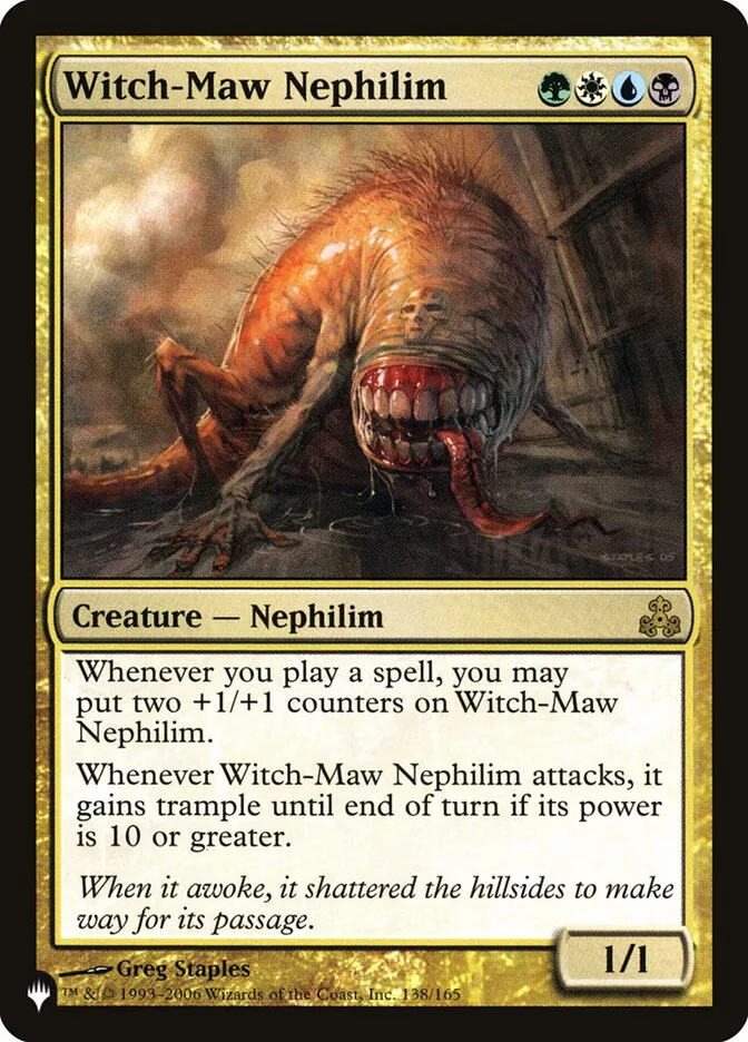 2020 The List Witch-Maw Nephilim #GPT-138 rare card image