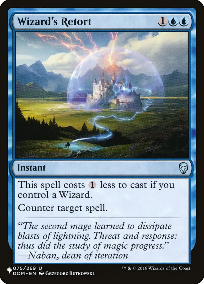 2020 The List Wizard's Retort #DOM-75 uncommon card image