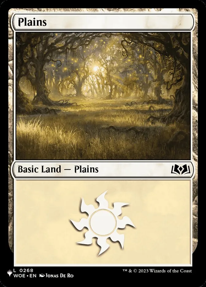 2020 The List Plains common #WOE-268 common card image