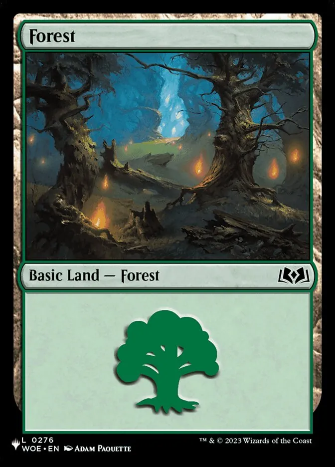 2020 The List Forest #WOE-276 common card image