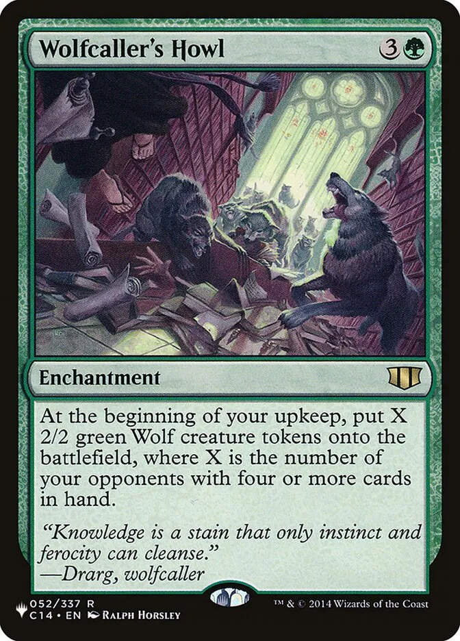2020 The List Wolfcaller's Howl #C14-52 rare card image