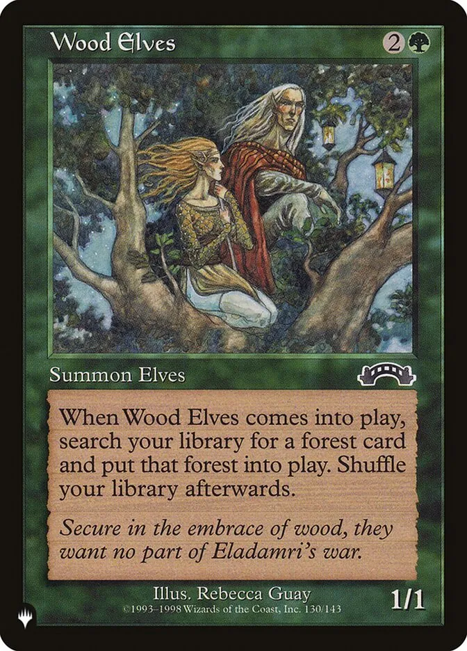 2020 The List Wood Elves #EXO-130 common card image