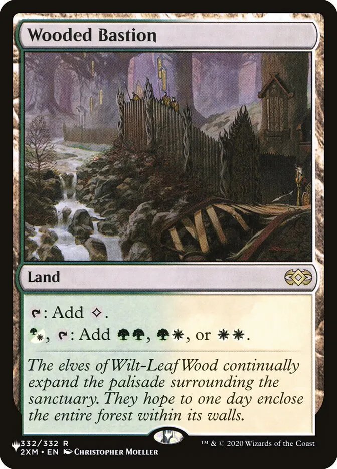 2020 The List Wooded Bastion #2XM-332 rare card image