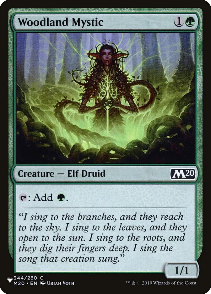2020 The List Woodland Mystic #M20-344 common card image