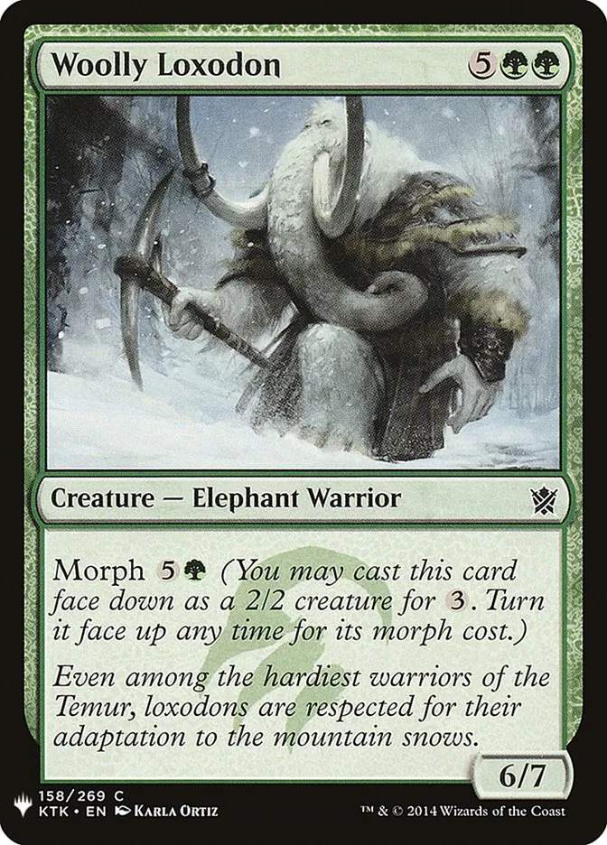 2020 The List Woolly Loxodon #KTK-158 common card image