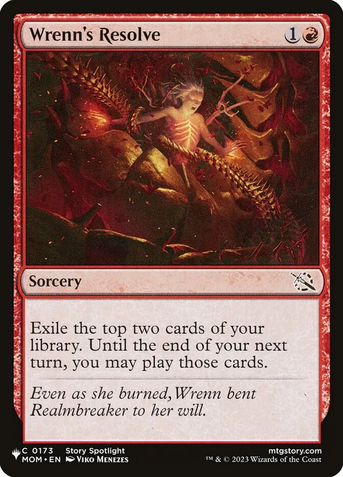 2020 The List Wrenn's Resolve #MOM-173 common card image