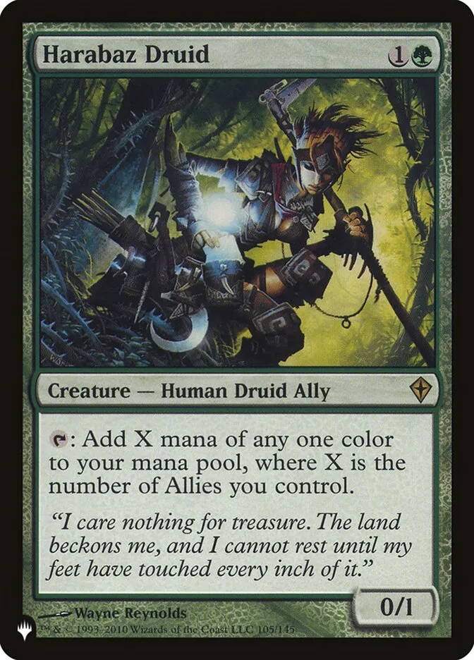 2020 The List Harabaz Druid #WWK-105 rare card image