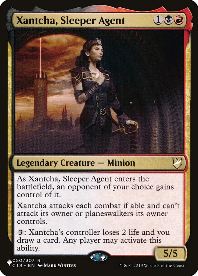 2020 The List Xantcha, Sleeper Agent #C18-50 rare card image