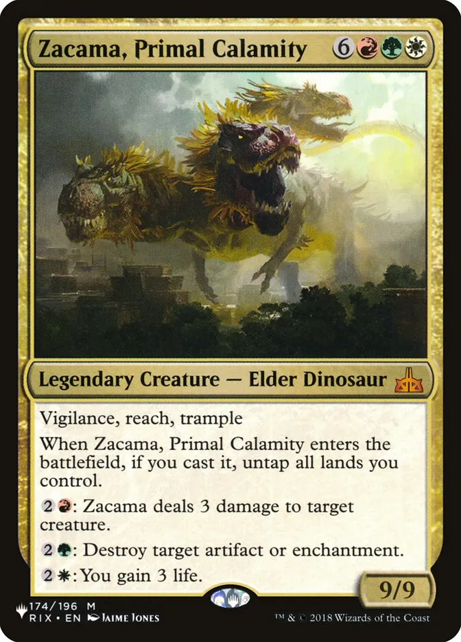 2020 The List Zacama, Primal Calamity #RIX-174 mythic card image