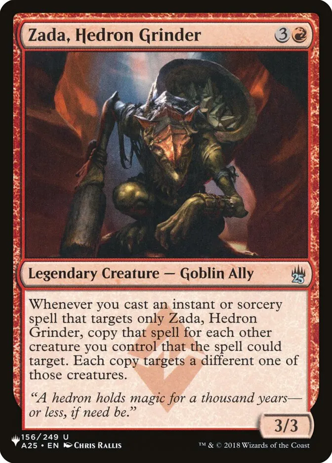 2020 The List Zada, Hedron Grinder #A25-156 uncommon card image