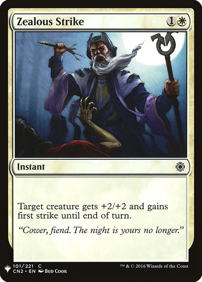 2020 The List Zealous Strike common #CN2-101 common card image