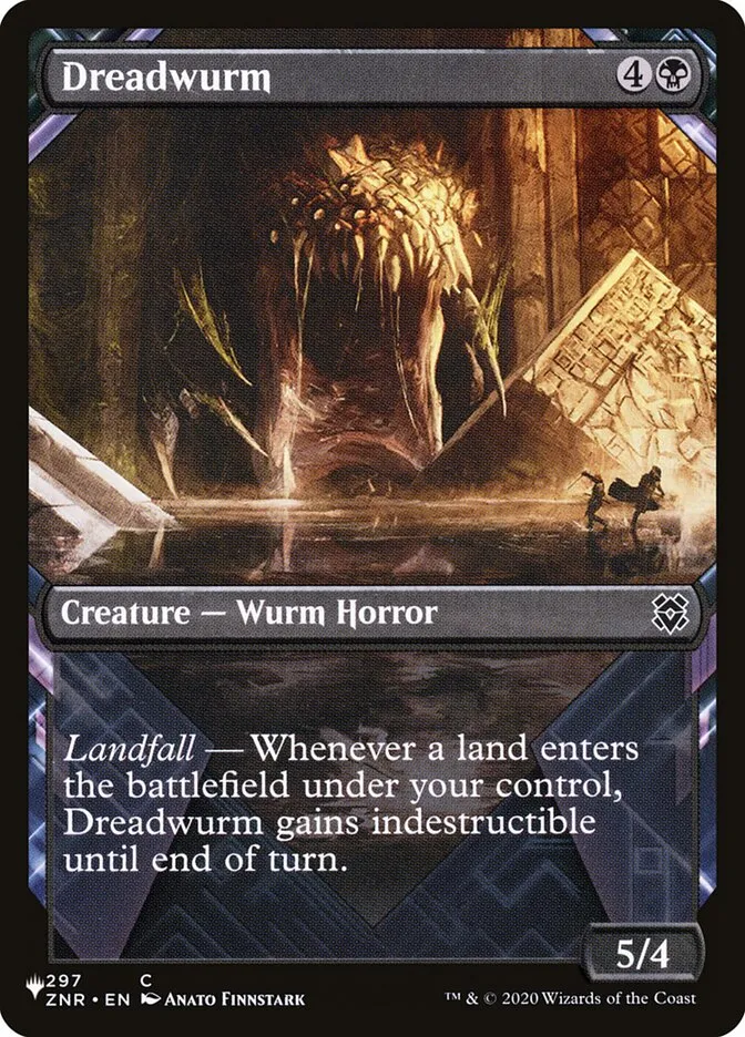 2020 The List Dreadwurm #ZNR-297 common card image