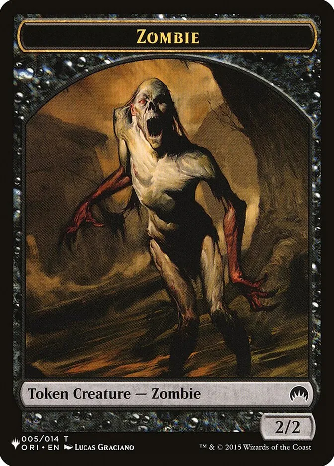 2020 The List Zombie common #TORI-5 common card image