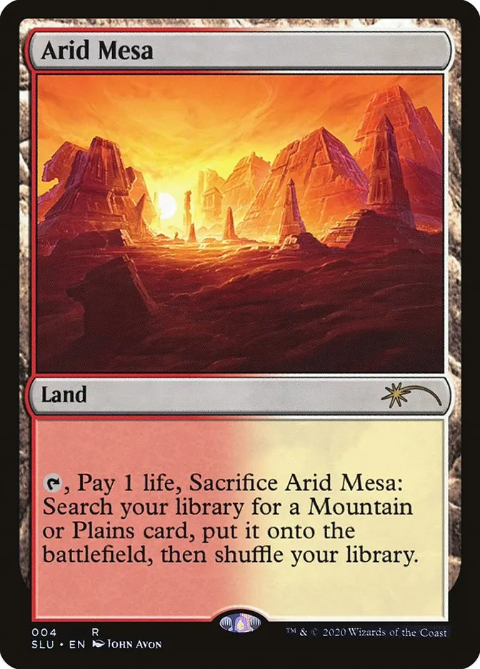 2020 Secret Lair: Ultimate Edition Arid Mesa rare #4 rare card image