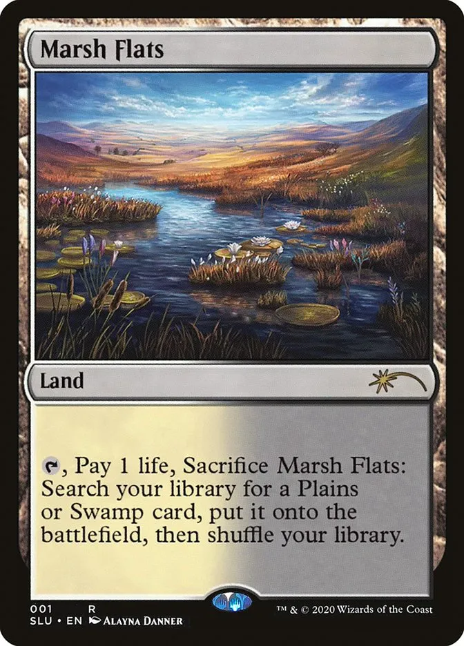 2020 Secret Lair: Ultimate Edition Marsh Flats rare #1 rare card image