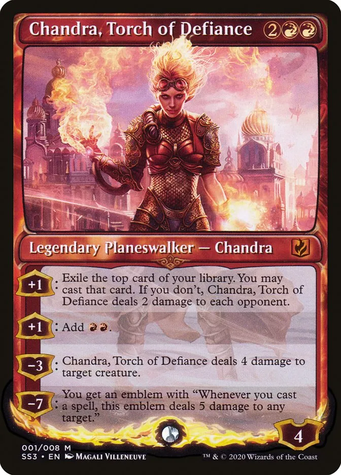 2020 Signature Spellbook: Chandra Chandra, Torch of Defiance #1 mythic card image