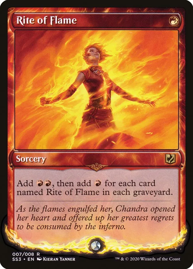 2020 Signature Spellbook: Chandra Rite of Flame #7 rare card image