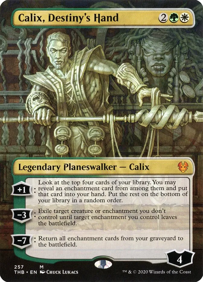 2020 Theros Beyond Death Calix, Destiny's Hand [Promo] mythic #257 mythic card image