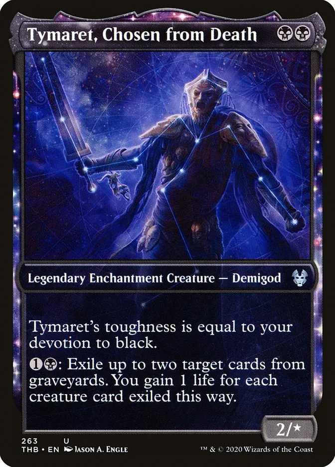 2020 Theros Beyond Death Tymaret, Chosen from Death [Showcase] uncommon #263 uncommon card image