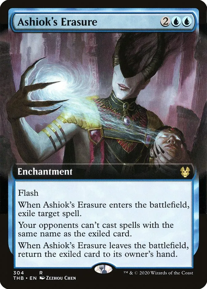2020 Theros Beyond Death Ashiok's Erasure #304 rare card image