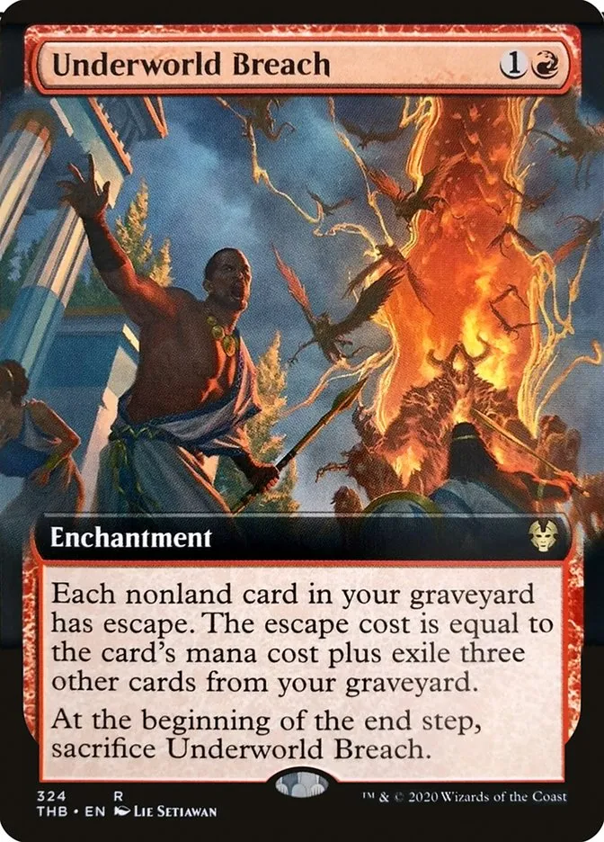 2020 Theros Beyond Death Underworld Breach rare #324 rare card image