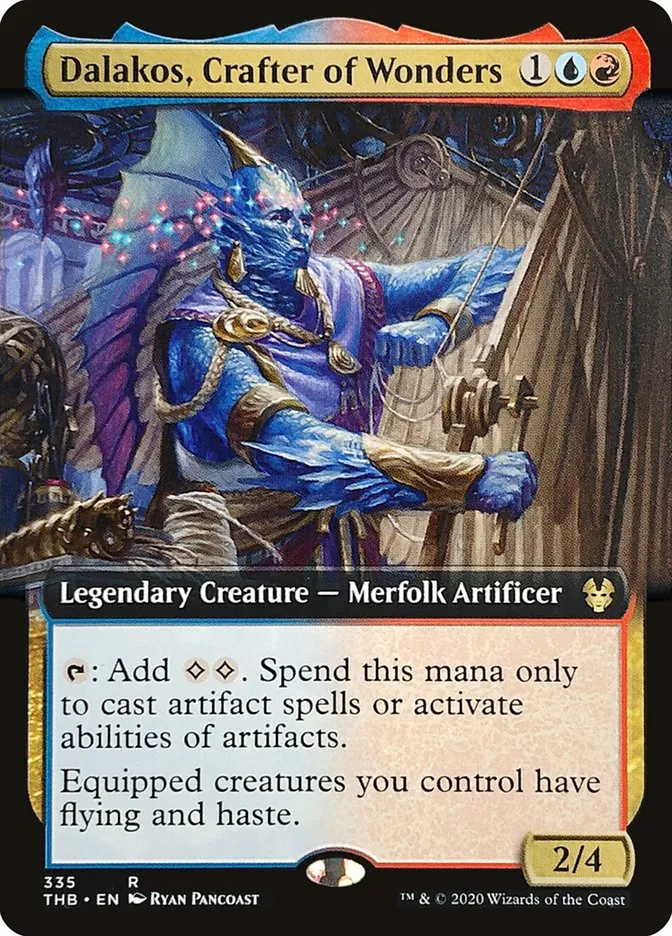 2020 Theros Beyond Death Dalakos, Crafter of Wonders #335 rare card image