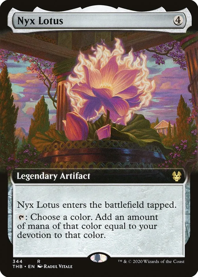 2020 Theros Beyond Death Nyx Lotus rare #344 rare card image