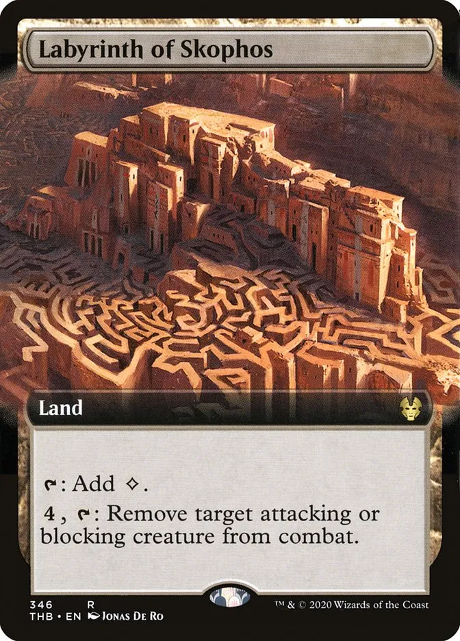 2020 Theros Beyond Death Labyrinth of Skophos rare #346 rare card image