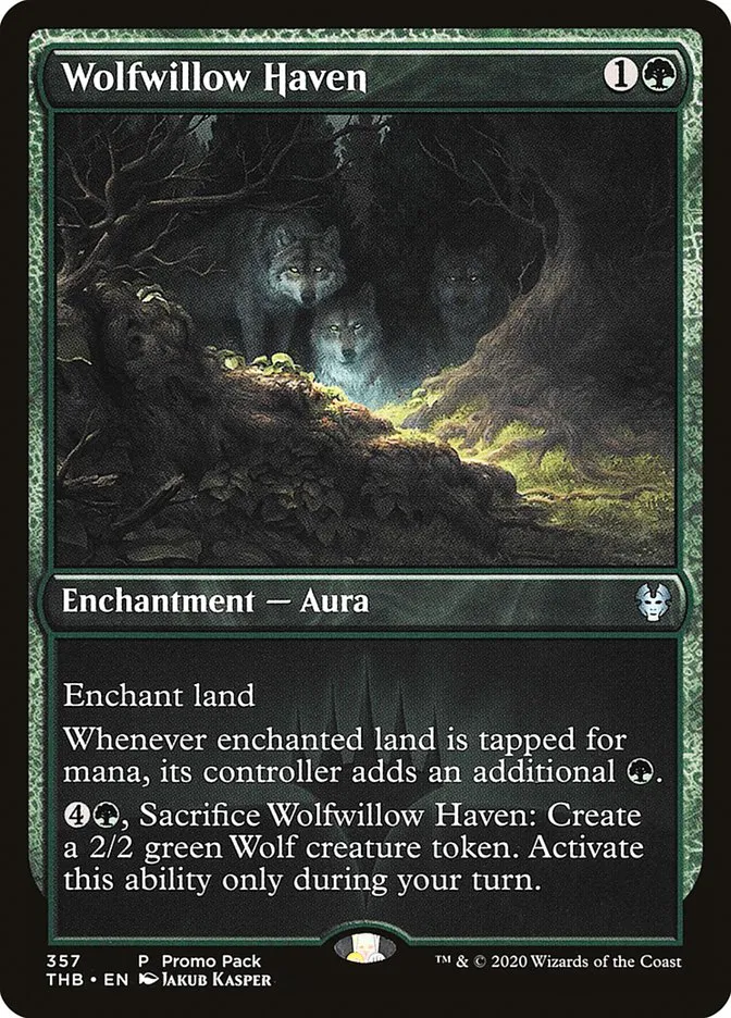 2020 Theros Beyond Death Wolfwillow Haven uncommon #357 uncommon card image