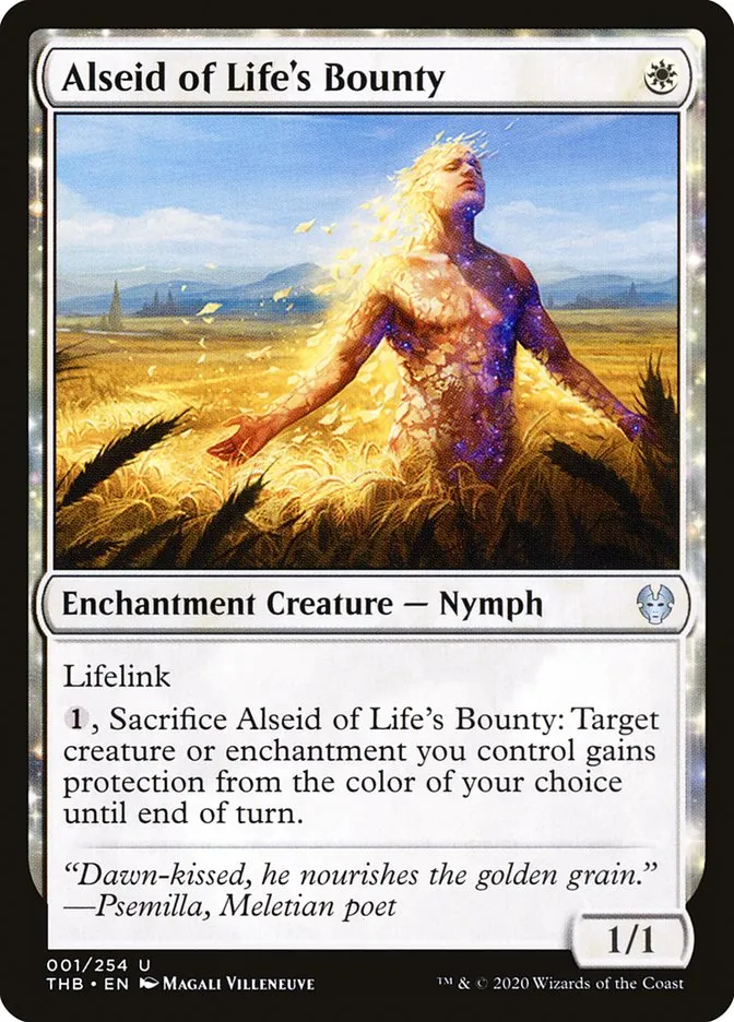 2020 Theros Beyond Death Alseid of Life's Bounty uncommon #1 uncommon card image