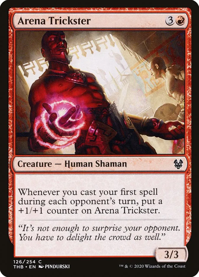 2020 Theros Beyond Death Arena Trickster #126 common card image