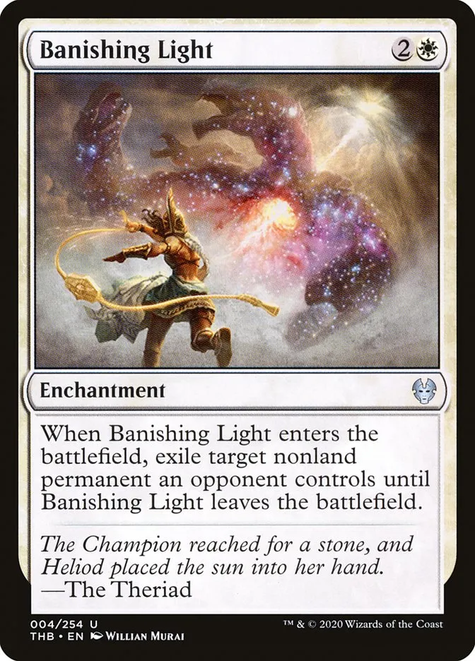 2020 Theros Beyond Death Banishing Light uncommon #4 uncommon card image