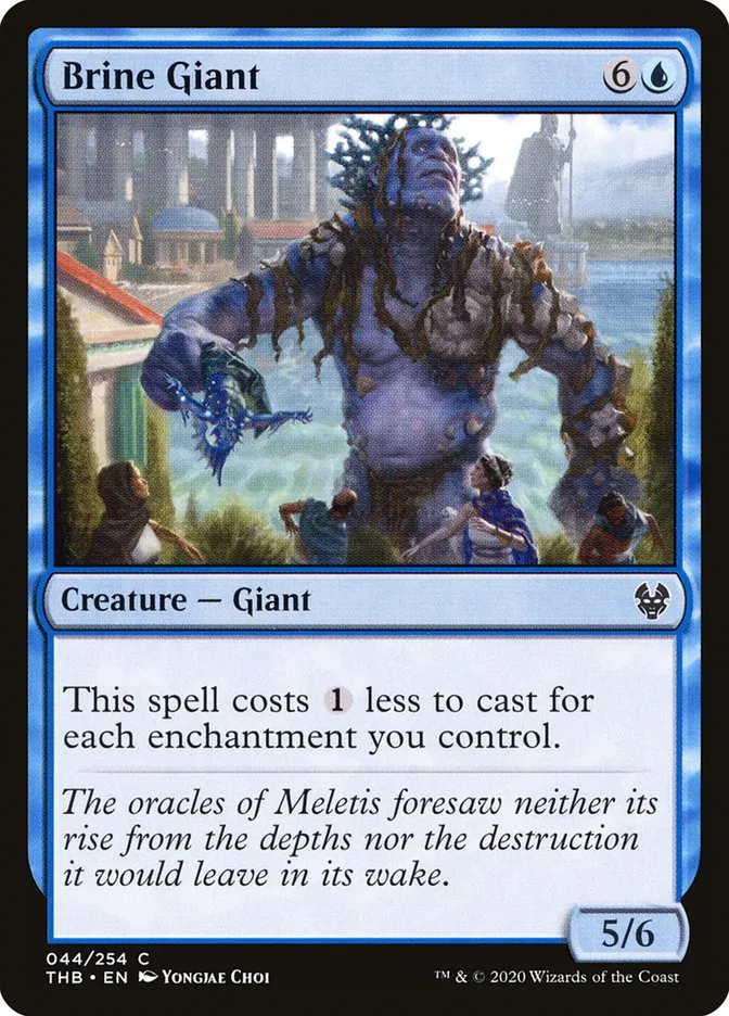 2020 Theros Beyond Death Brine Giant common #44 common card image