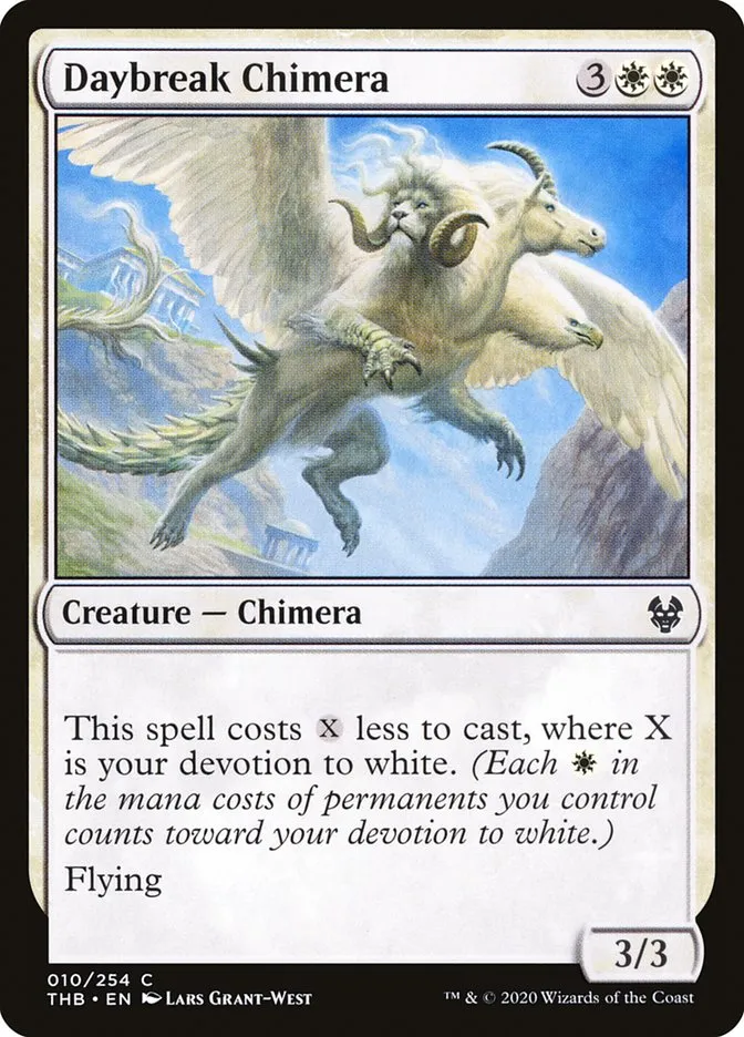2020 Theros Beyond Death Daybreak Chimera common #10 common card image