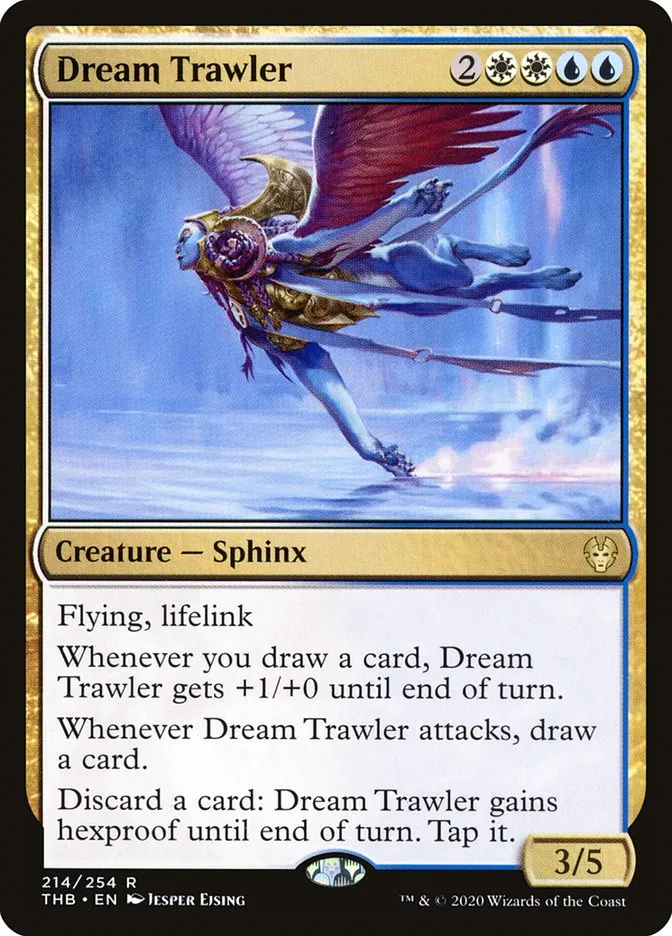 2020 Theros Beyond Death Dream Trawler rare #214 rare card image