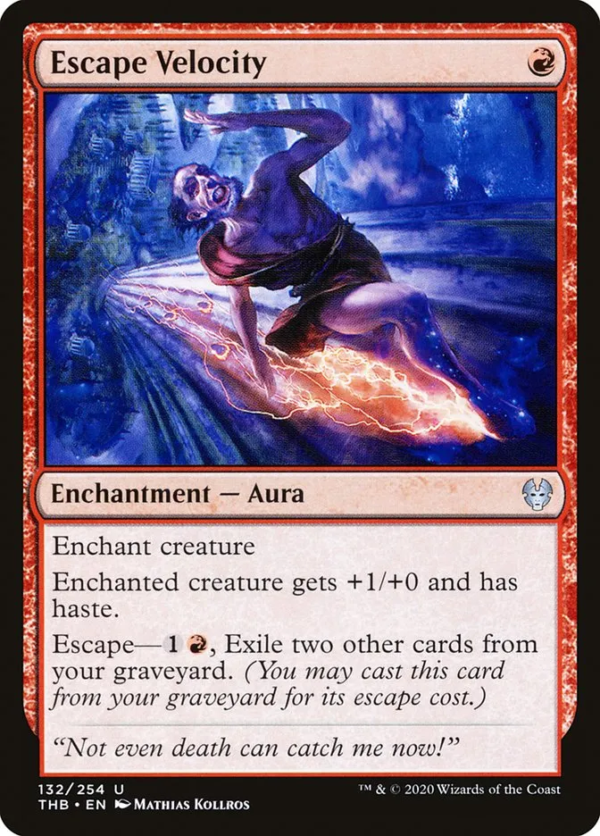 2020 Theros Beyond Death Escape Velocity #132 uncommon card image