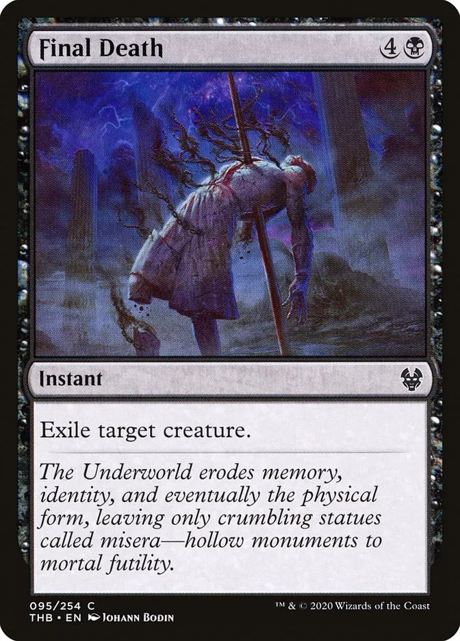 2020 Theros Beyond Death Final Death common #95 common card image