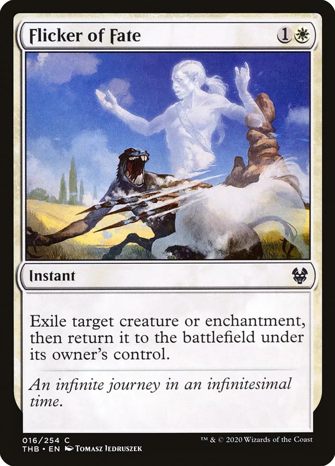 2020 Theros Beyond Death Flicker of Fate common #16 common card image