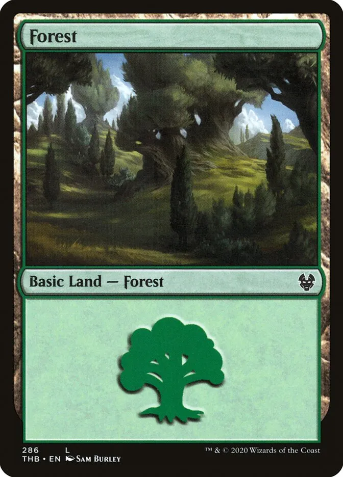 2020 Theros Beyond Death Forest common #286 common card image