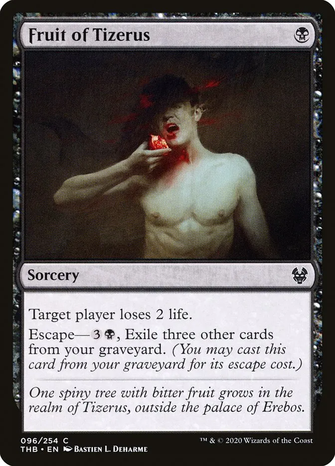 2020 Theros Beyond Death Fruit of Tizerus #96 common card image