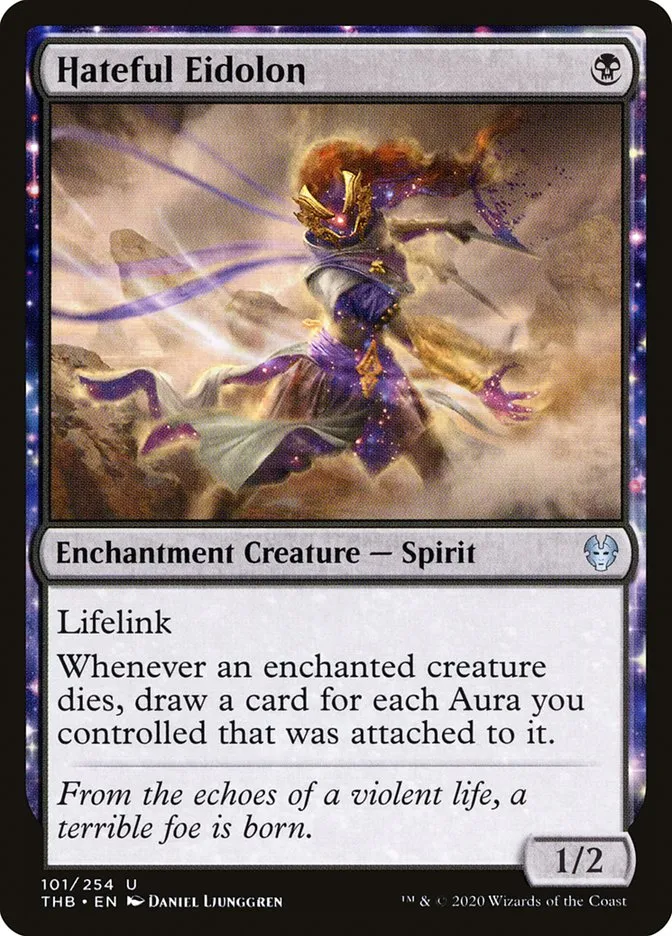 2020 Theros Beyond Death Hateful Eidolon uncommon #101 uncommon card image