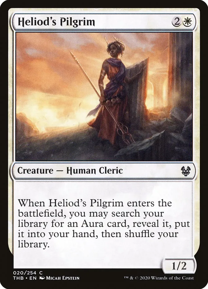 2020 Theros Beyond Death Heliod's Pilgrim common #20 common card image