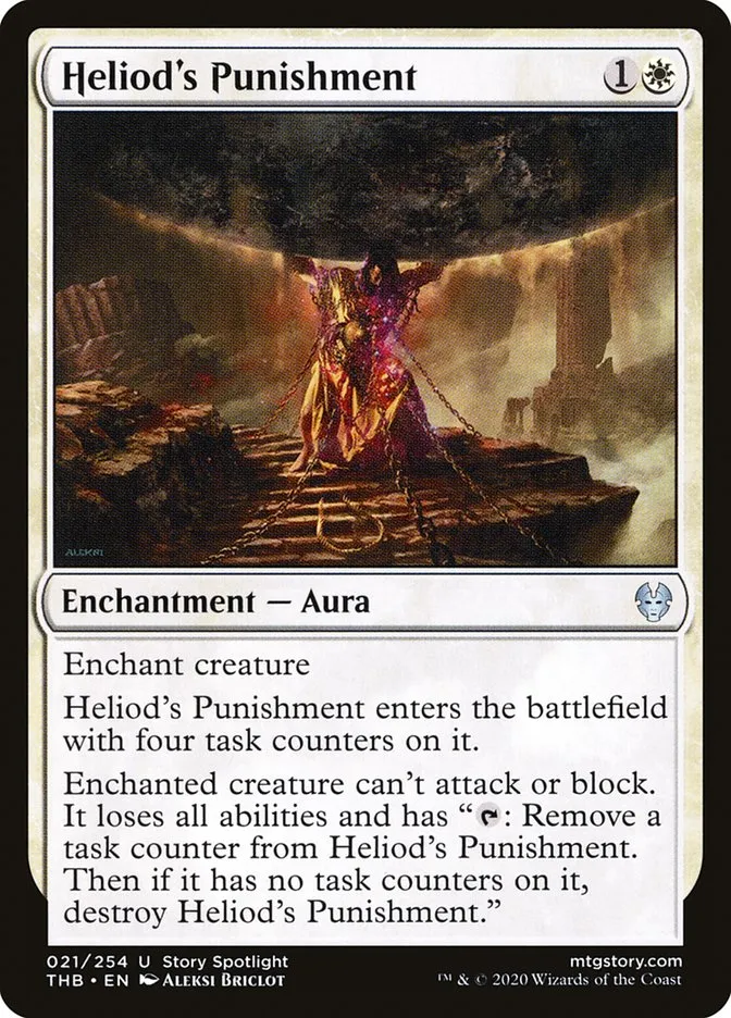 2020 Theros Beyond Death Heliod's Punishment uncommon #21 uncommon card image