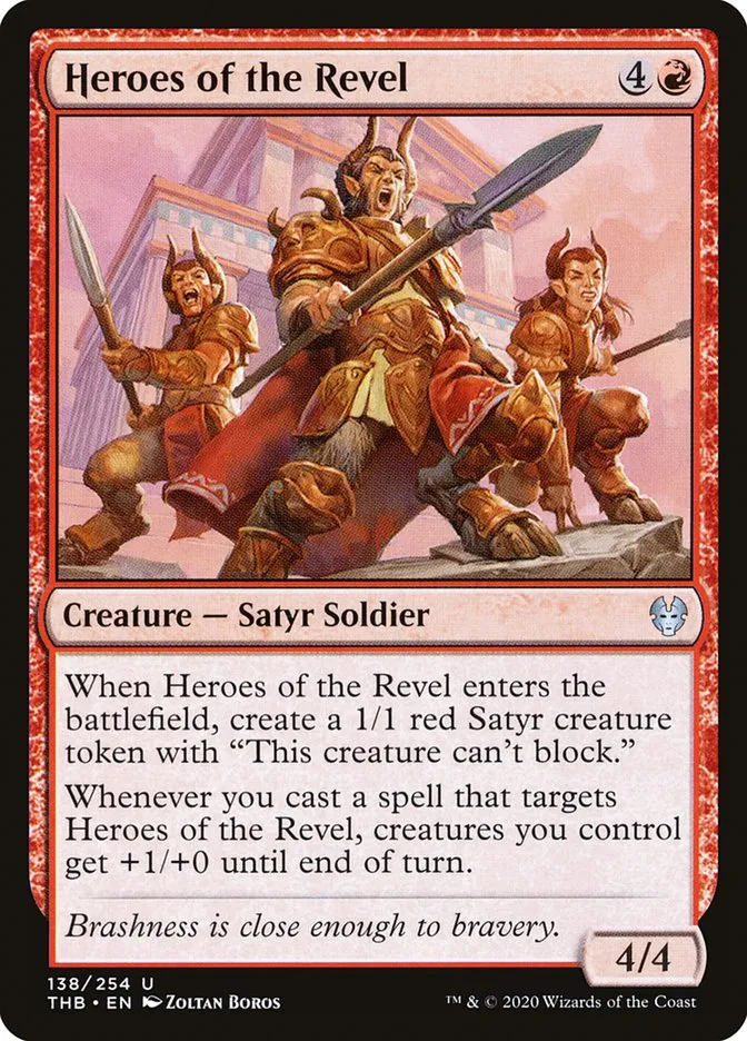 2020 Theros Beyond Death Heroes of the Revel #138 uncommon card image