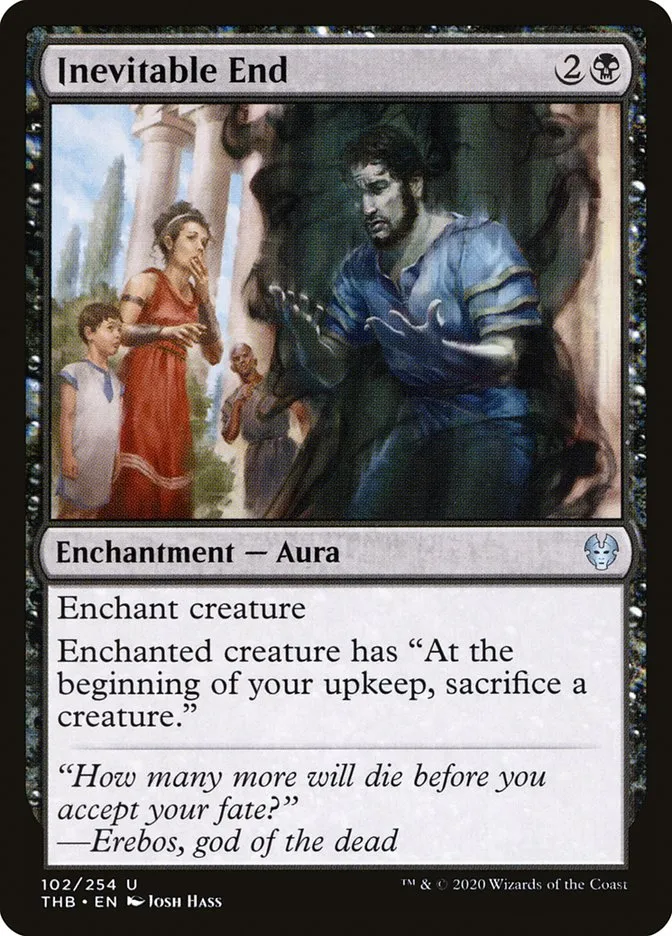 2020 Theros Beyond Death Inevitable End uncommon #102 uncommon card image