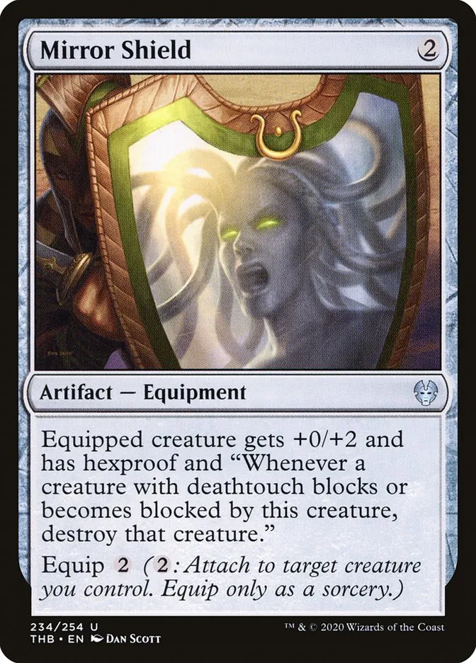 2020 Theros Beyond Death Mirror Shield #234 uncommon card image