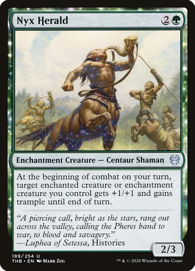 2020 Theros Beyond Death Nyx Herald #189 uncommon card image