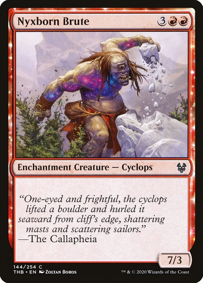 2020 Theros Beyond Death Nyxborn Brute #144 common card image