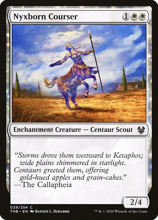 2020 Theros Beyond Death Nyxborn Courser common #29 common card image