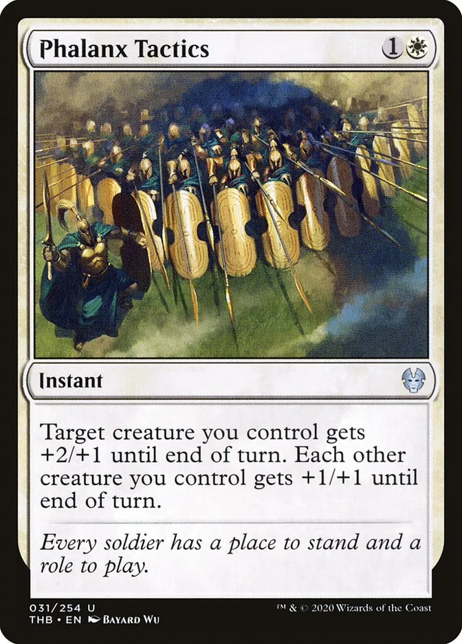 2020 Theros Beyond Death Phalanx Tactics uncommon #31 uncommon card image
